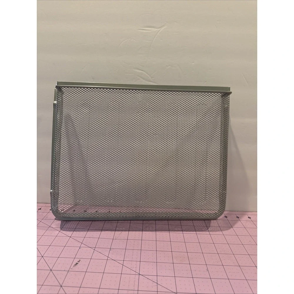 Metal Mesh Single Tray Letter Size Silver Desktop Letter‎ Tray
